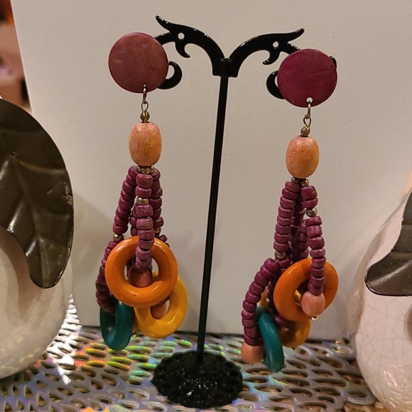 ✴Multicolored Dangling Boho Earrings - Picture 5 of 5